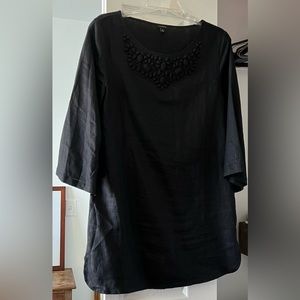 Black Linen Cover-Up